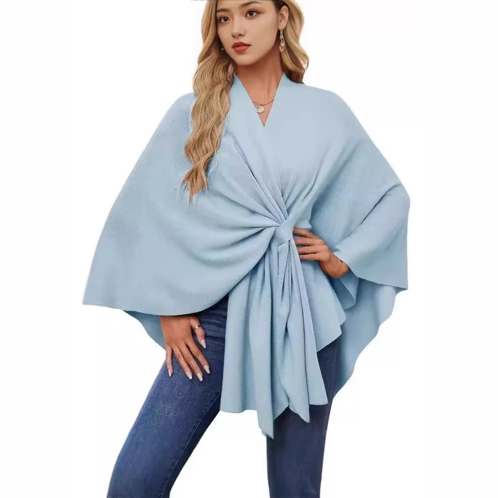 Nieuwe Herfst Winter Vrouw Losse Sjaal Cape Stijlvolle Jas Casaco Feminino Elegante Capes Pour Femmes Winter Poncho Capes Chales