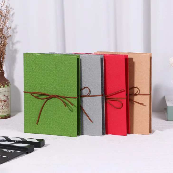 18 Pages Accordion Folding Diy Small Photo Album This Kraft Paper Growing Souvenir Book Gift Folding Type Children Photo Album