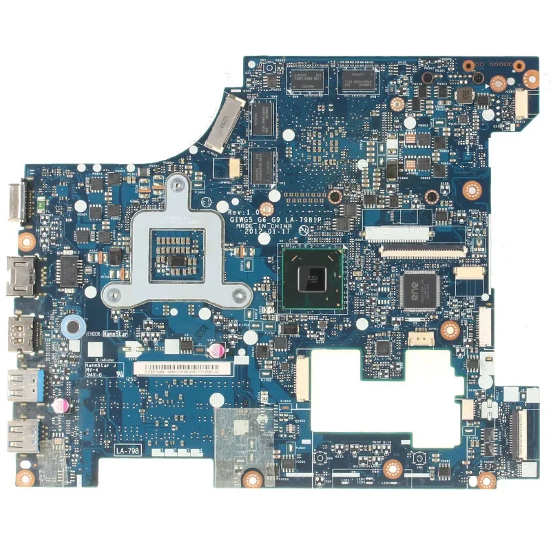 เหมาะสําหรับ Lenovo G580 แล็ปท็อป QIWG5_G6_G9 LA-7981P Mainboard 100% ทดสอบทํางานอย่างเต็มที่