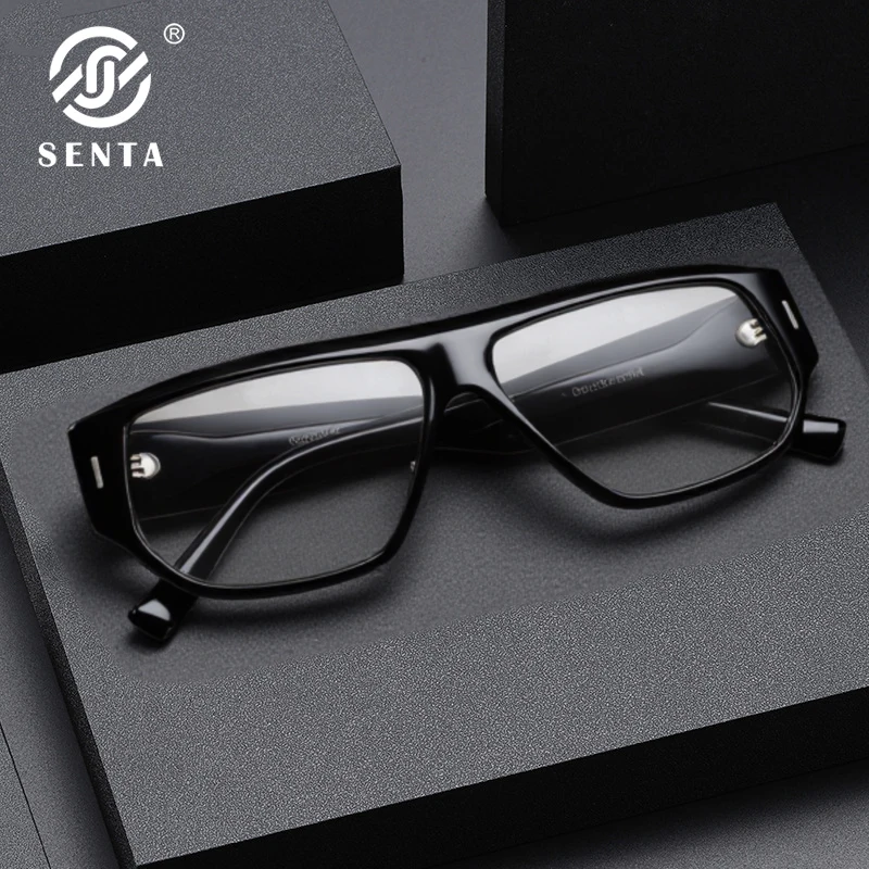 

Oversized Acetate Eyeglasses Frame Men Women Luxury Brand Designer Square Japanese Handmade Spectacles Trendy Outdoor Sunglasses