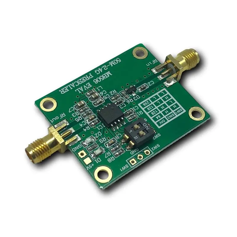 A73E-MB506 EVAL Module 50Mhz-2.4Ghz Microwave Prescaler 64 128 256 2.4Ghz High-Frequency Prescaler