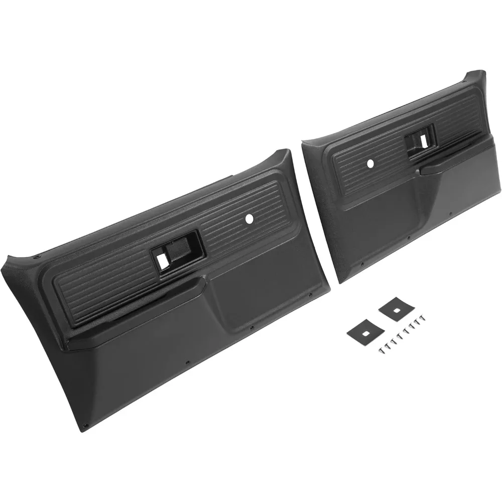 

Inner Door Panel for 1977-1980 Chevy and GMC Trucks, Black Interior Trim Panels (Driver & Passenger Side)