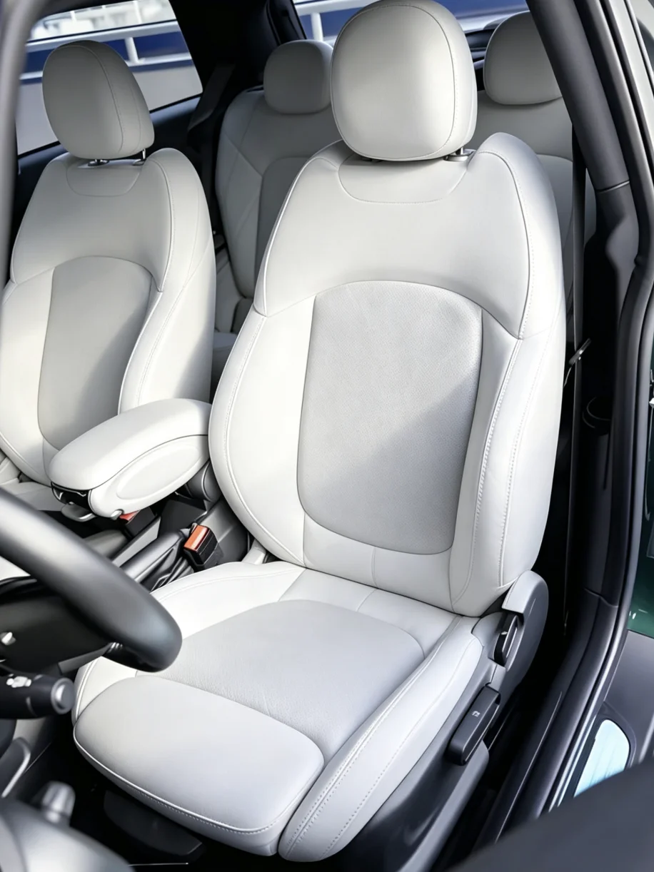 Für Mini Countryman F60 Maßgefertigte Autositzbezüge Luxuriöses Nappaleder 100% Passgenau Innenraumzubehör 360 ° Vollständige Abdeckung – Detail 8