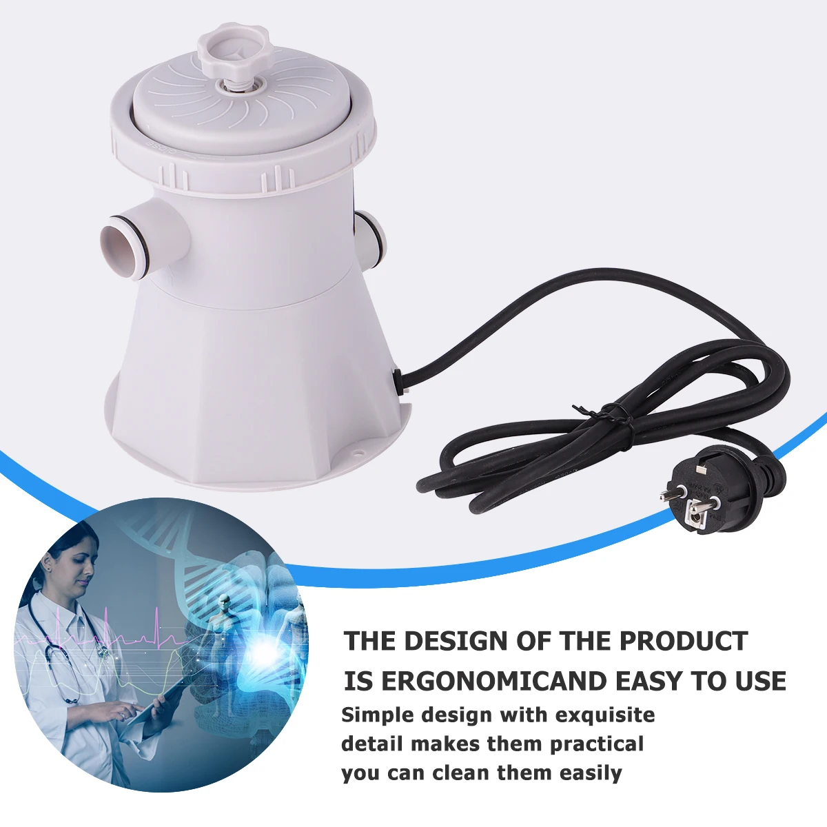 

Swimming Filter 300% Above Ground Durable HS-630 Easy Install Clean Circulation Pump Pool Equipment Electric Filter Pump Pool