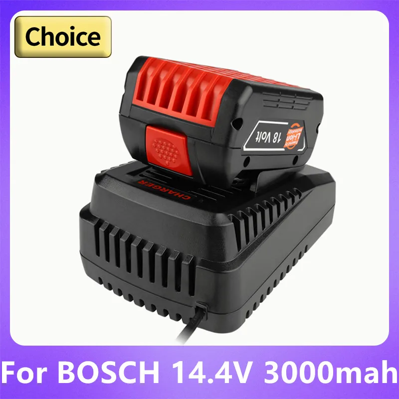 New 14.4V 3000mAh Power tool battery Cell Pack For BOSCH 4-2-LI BAT607 BAT614G GSR14.4 V-LIN 26614-01 17614-01