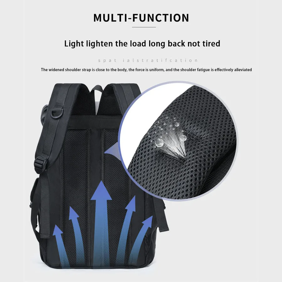 حقائب ظهر قابلة للطي ذات علامة تجارية عصرية، حقائب كاجوال خارجية ذات سعة كبيرة، حقائب سفر قصيرة، حقائب مدرسية للطلاب من الجنسين، حقائب كمبيوتر محمول