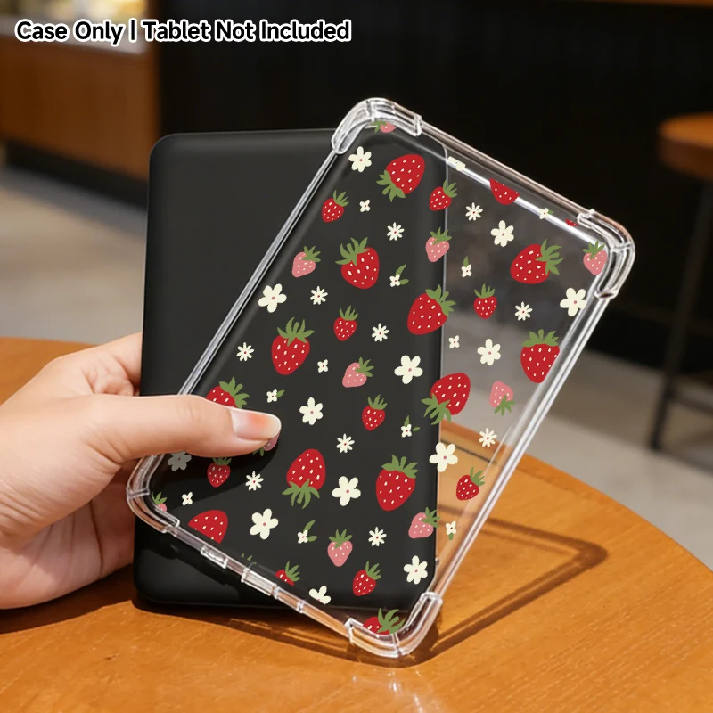 Slim transparent Kindle/Kobo case For 2024 Kobo Libra/Clara,Kindle Paperwhite12/5,10th/11th，Light protective cover for reading.