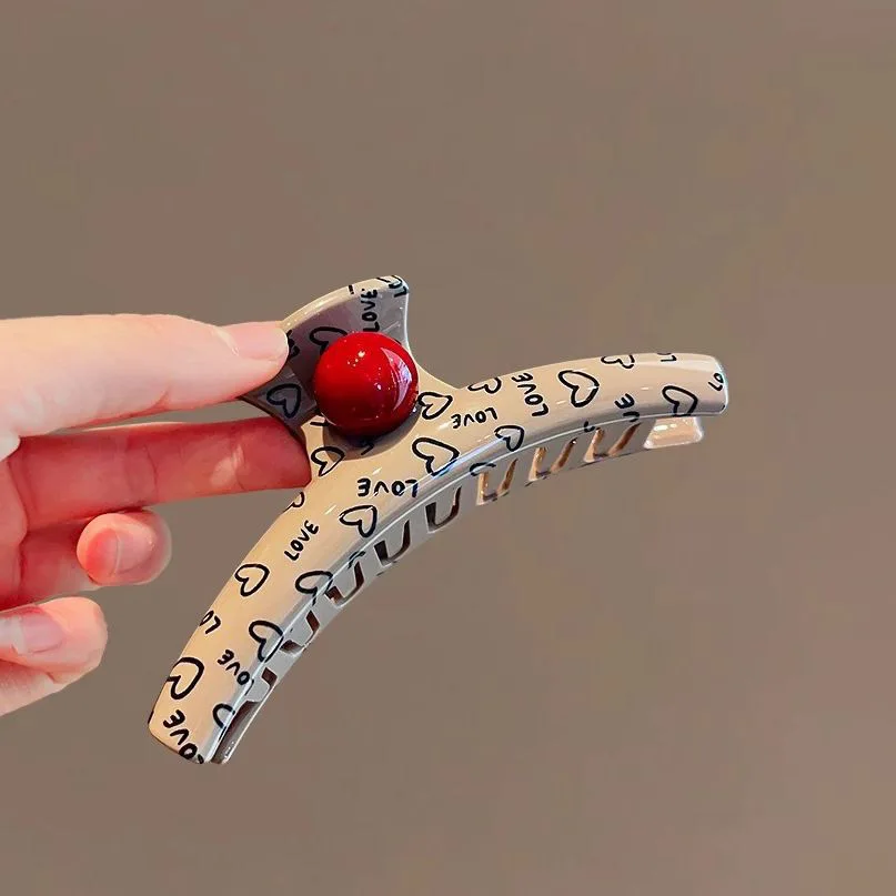 

Элегантная заколка для волос в корейском стиле с жемчужным шариком, романтическая заколка для волос в форме сердца с любовью, милые аксессуары для волос для женщин и девочек, прическа для хвоста