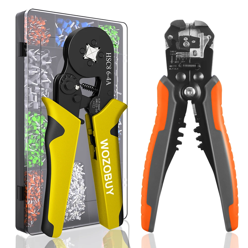 

WOZOBUY Wire Stripper Tools Multitool Pliers QY-1 Automatic Stripping Cutter Cable Wire Crimping Pliers Electrician Repair Tools