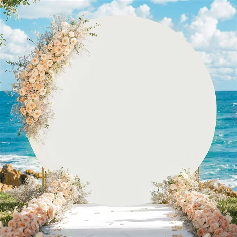 

-A25M Circle Backdrop Birthday Decor Background For Photography Kids Baby Shower Supplies Portrait Cake Table Props Photo