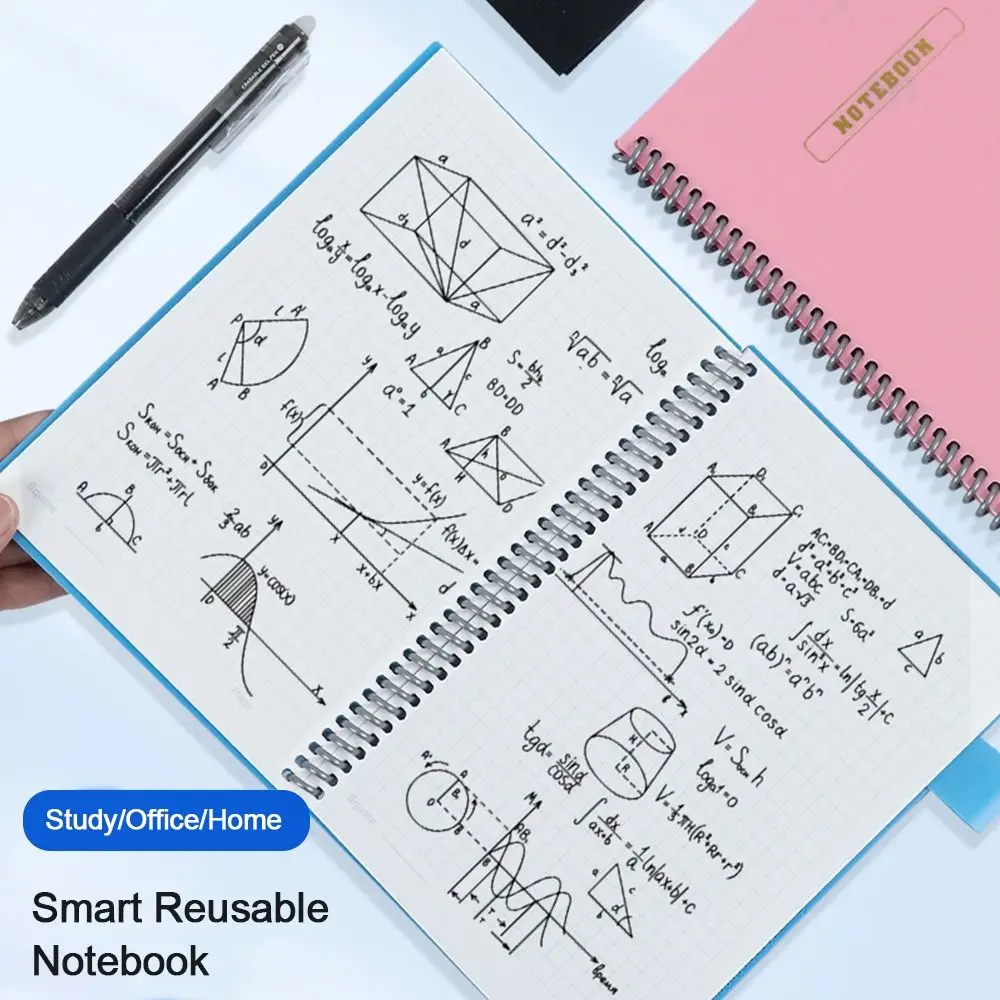 Zestaw notebooków do tablicy wielokrotnego użytku A5 z pisak do tablic suchościeralnych notatnik terminarz tygodniowy przenośnych stylowych notebooków biurowych — zdjęcie produktu 4