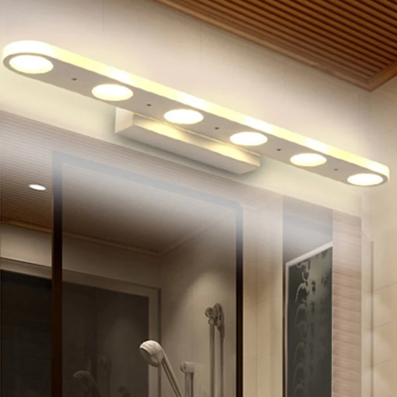 12W 18W Bathroom LED Mirror Light Waterproof 40CM 58CM AC220V 110V SMD5630 Cosmetic Acrylic Wall lamp Bathroom Lighting