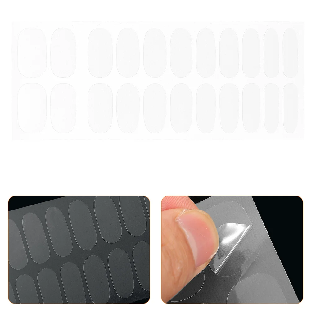 Polish Stickers Doorzichtige zelfklevende Nail Art Strips Manicure Bescherming Geen toplaag nodig Nagelbenodigdheden Lijmvel
