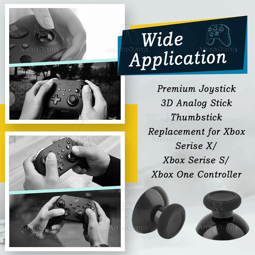 Thumbstick Replacement for Xbox One/Xbox Series X/Xbox Series S Controller Premium Part Anti-Wear Non-Slip Joystick Analog Stick