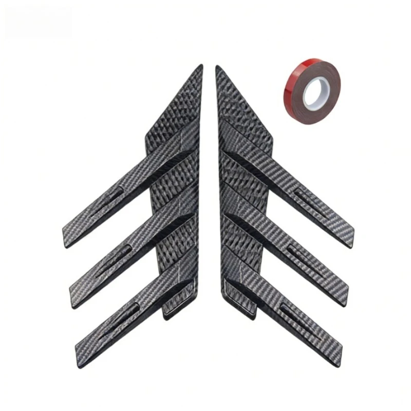 Universal Car Rear Windshield Side Spoiler Rear Wing Trim Side Vents Decoration General Window Louvers Exterior Decorative view 6