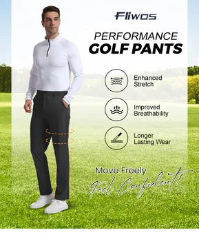 Fliwos Slimastrouser Hombre Estire Pantalones Fliwos Pantalones Rectos De Alta Elasticidad Fillows Performance Golfbroek