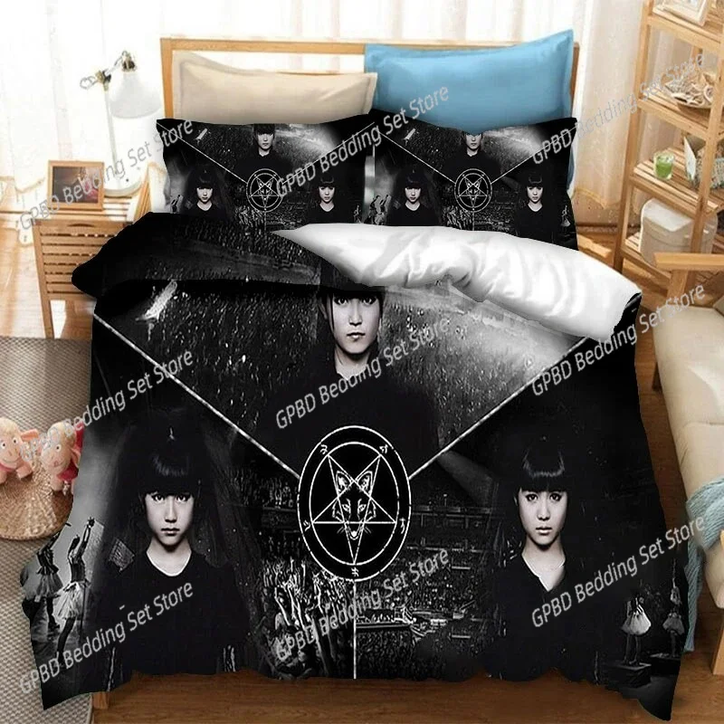 3d Printing BABYMETAL Rock Band Bedding Set Boys Girls Twin Queen Size Duvet Cover Pillowcase Bed Kids Adult Home Textiles