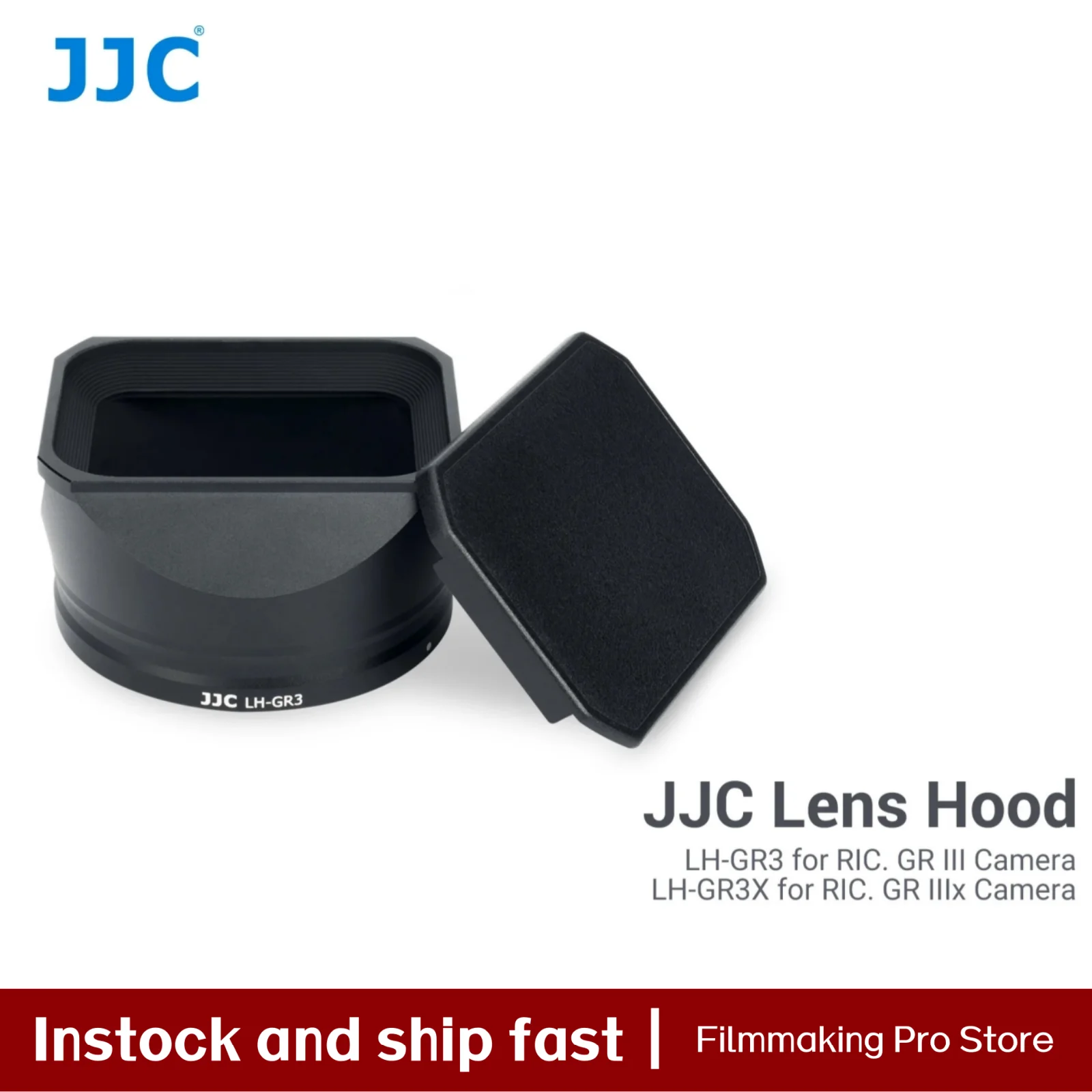 

JJC Lens Hood Compatible with Ricoh GRIII GRIIIx Lens Hood GR3 GR3x Lens Protector with Lens Hood Cap