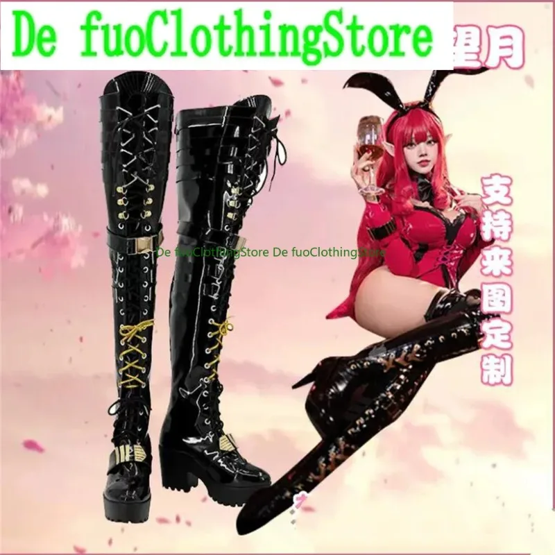 Defuo Fairy Knight Lancelot Tristan Fate/Grand FGO Cosplay Schuhe Stiefel Spiel Anime Party Halloween Weihnachten Schuhe