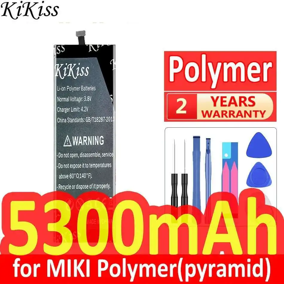 

For Miki Polymer Pyramid 5300Mah Long-Lasting Performance High Compatibility Mobile Phone Battery