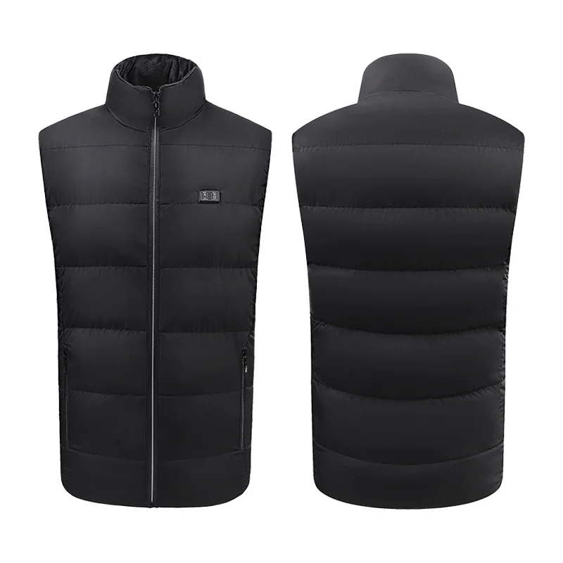 15 Aera Heated Vest USB Dual Control Electric Heated Vest Winter Smart Heating Vest For Fishing Hiking Warm Jacket Waistcoat