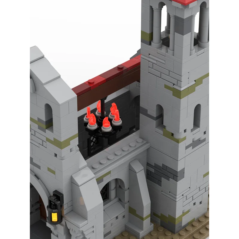 مجموعة بناء إبداعية للكنيسة، لعبة تركيب مكعبات البناء