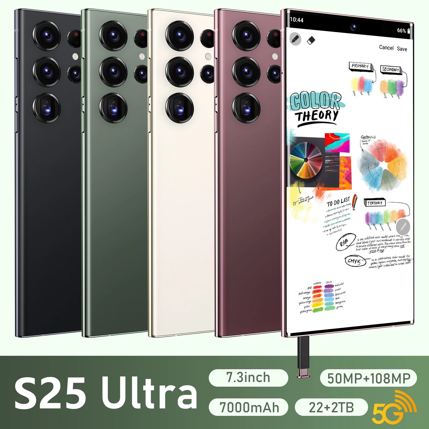 Original S25Ultra smartphone 5G Android 13 7.3-inch high-definition full screen 22G+2TB Memory Battery 7000mAh Face Unlock