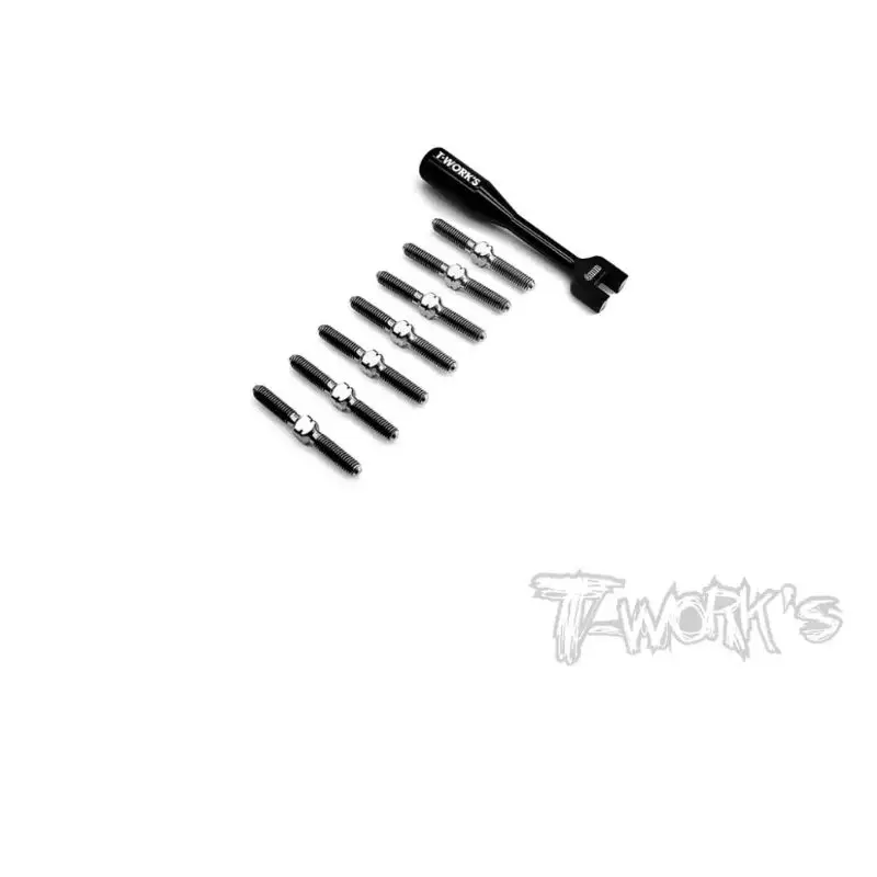 Original T works   TB-243 64 Titanium Turnbuckle Set ( For INFINITY IF14-2F ) Professional Rc part