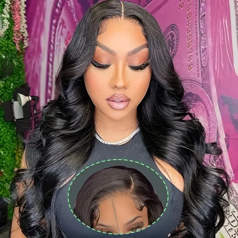 

Body Wave 4x4 Lace Front Wigs Brazilian Human Hair Wigs Transparent Lace Frontal Wigs For Women Pre Plucked Lace Closure Wig