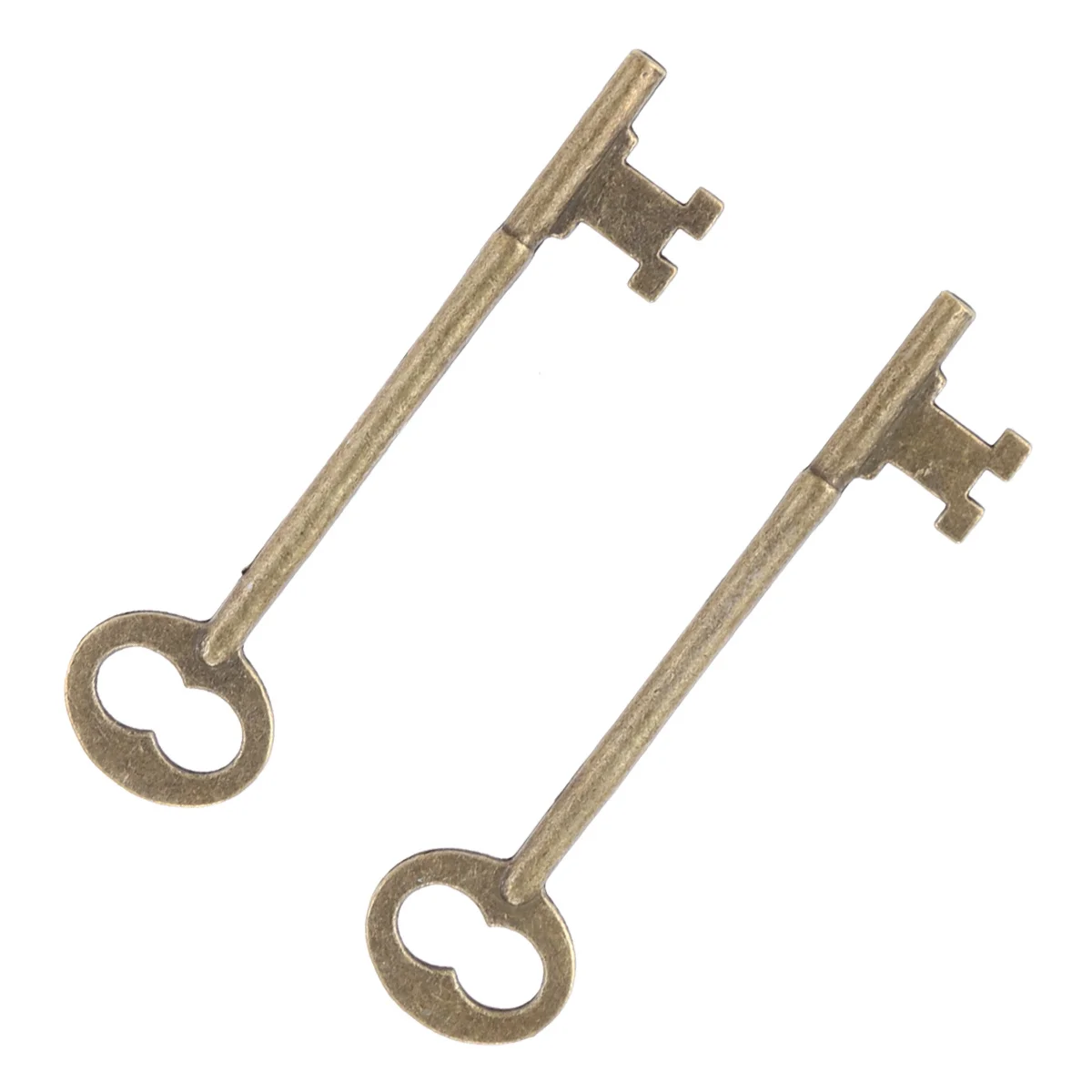 2 قطعة سحر مفتاح الرجعية تبدو DIY قلادة مجموعة سبائك الزنك الرصاص الحرة ل قلادة سوار المفاتيح الحرفية تزيين مُثبت