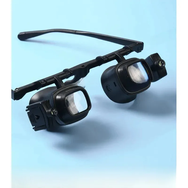 24X Headwear Glasses Portable Magnifying Multiple Sets Of Lenses