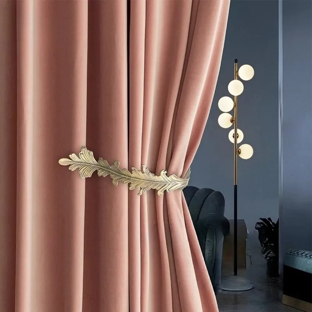Custom Size Simple Pink Velvet Luxury Curtains for Living Dining Room Bedroom White Tulle Modern Fashion Decor