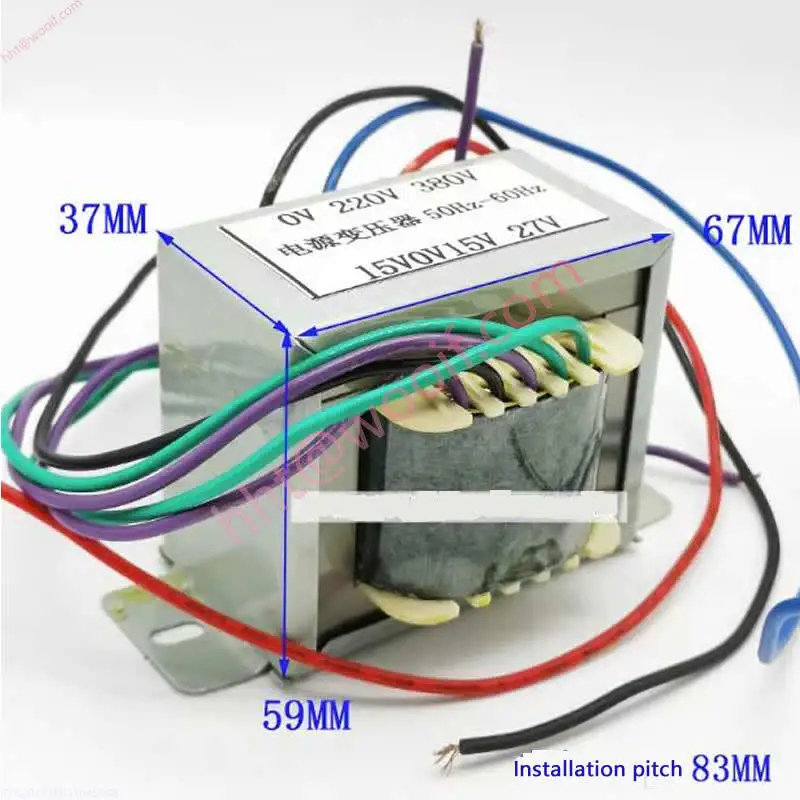 40W Inverter Welding Machine Control Transformer Double 15v 27v Mos Tube 315/400 Welding Machine Power Frequency Transformer
