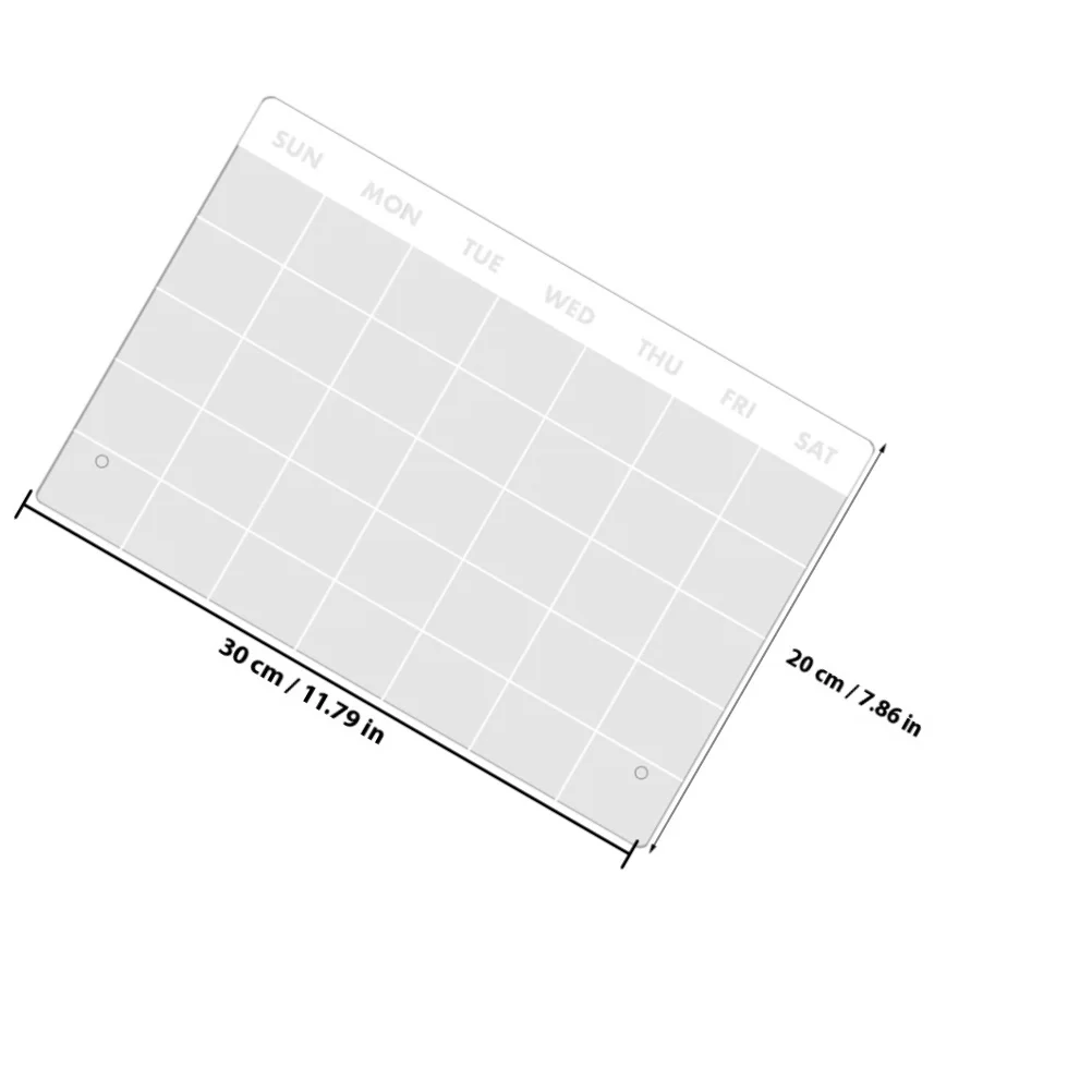 Abaodam مجموعة واحدة من لوحة الكتابة القابلة للمسح للمدرسة والمكتب والمنزل وتسجيل الرسائل المذكرة مع قلم عرض سطح المكتب من الأكريليك