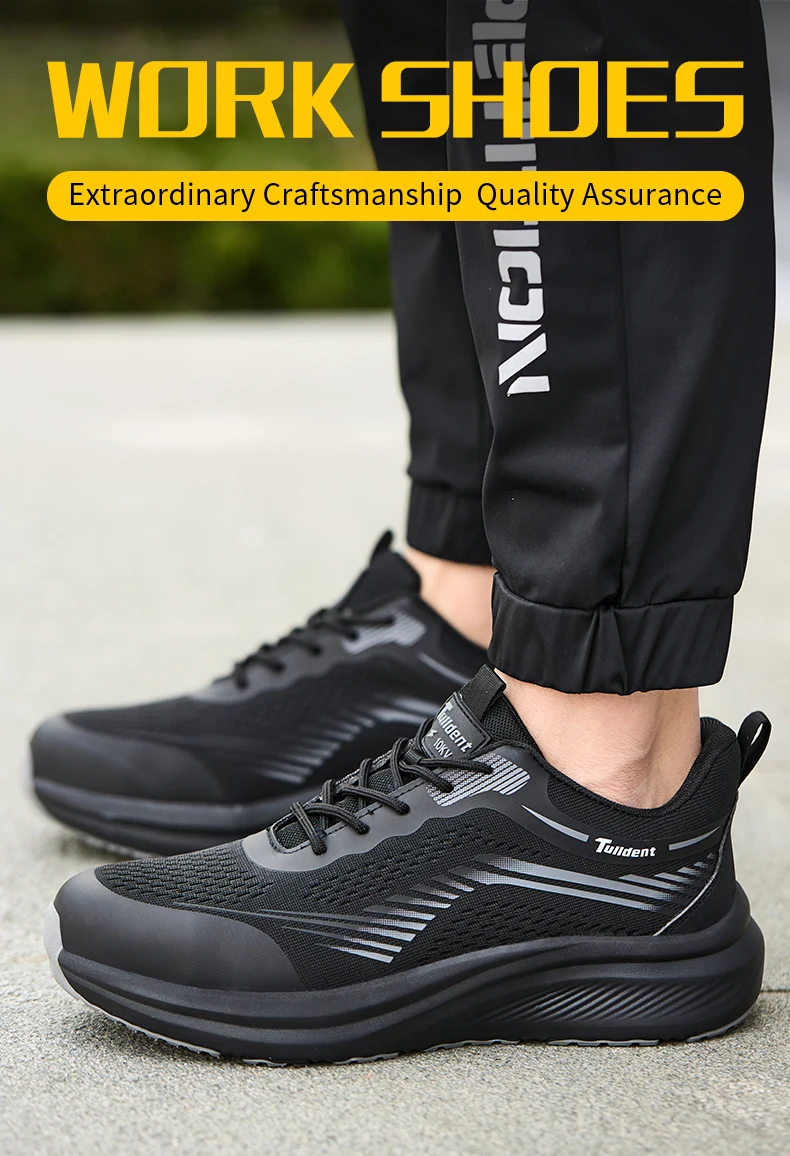 Sicherheitsschuhe, Arbeitsschuhe mit Schutz gegen Quetschungen und Durchstiche, Isolierte Schuhe, Leichte und Modische Schutzstiefel – Detail 2
