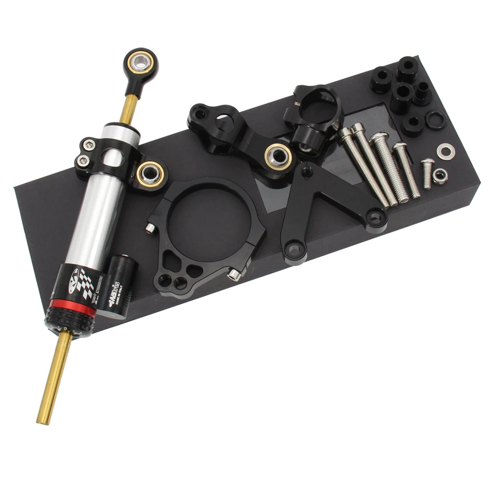 

Motorcycle Adjustable Damper CNC Aluminum Steering Stabilizer Bracket Mount Kit For Ducati 848 2008-2010 Moto Accessories