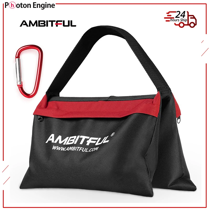 Ambitful 44x33cm Load-Bearing Sandbag Photography Studio Video Stage Film Heavy Duty Sandbag  for Light Stands Boom Arms Tripods