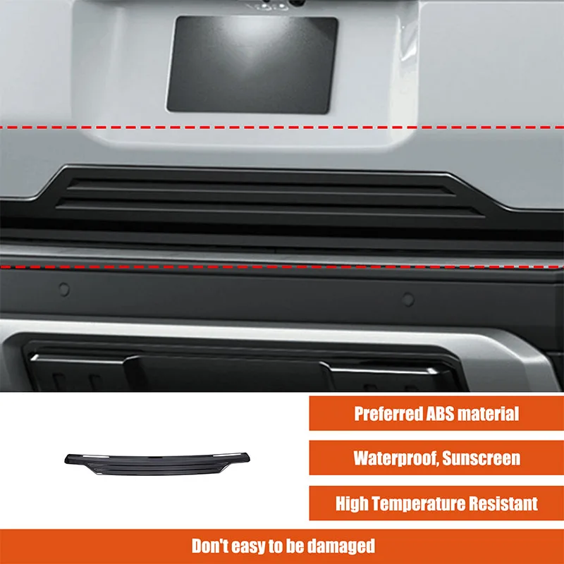 For Toyota Land Cruiser 250 Prado LC250 2024 ABS tailgate lower trim car modification ABS piano black 1 piece set