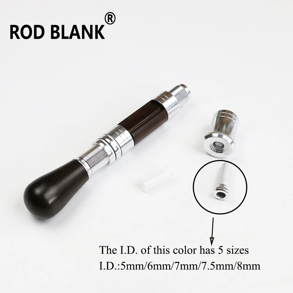 Rod Blank 1 Set Wood Handle Set Spinning Wood Reel Seat Ice Fishing Rod DIY Component Trout  Fishing Rod Pole Accessory