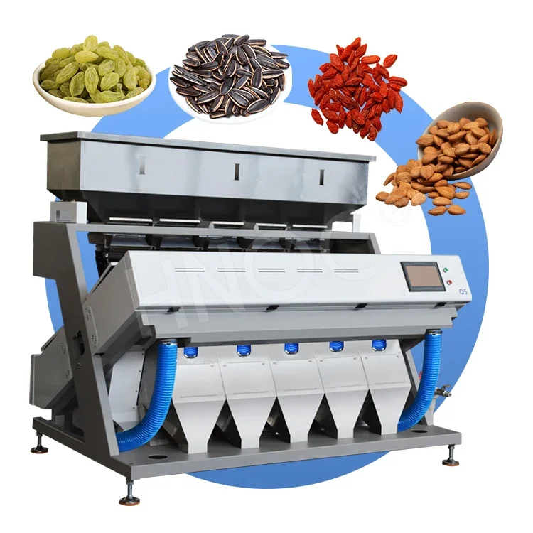 HNOC Industrial Quinoa Rice Tea Leaf Color Sorter Machine Mini Pecan Nut Optical Sorter for Coffee Bean