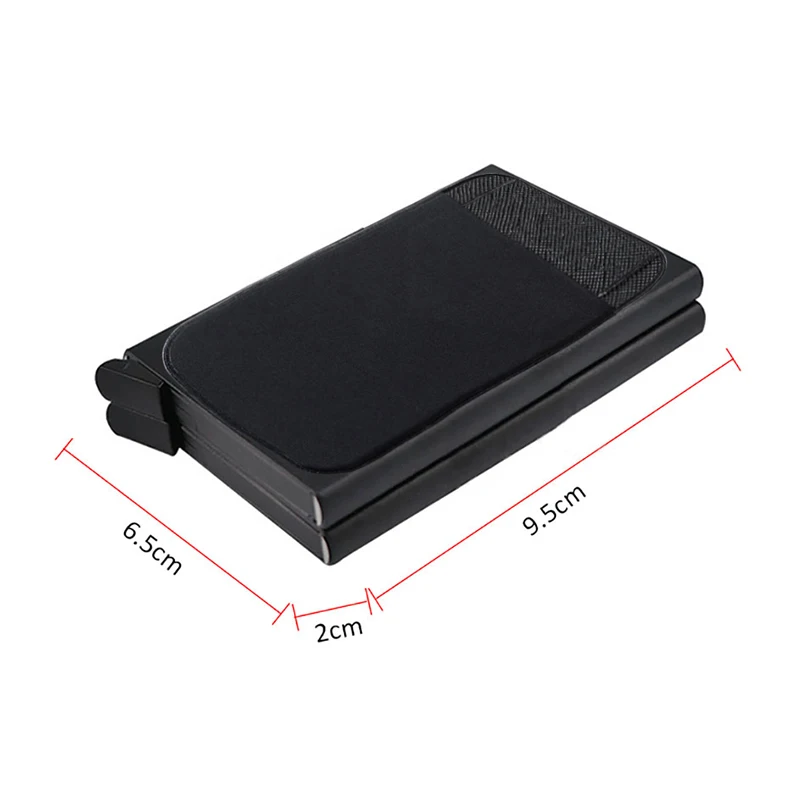 Rfid Double Metal Case Card Holder Men Wallets Anti Rfid Blocking Male Short Pop Up Magic Smart Wallet Small Minimalist Walet