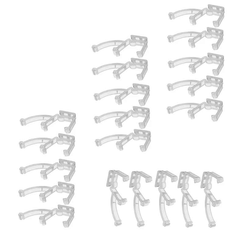 Clear Valance Clips 20 Pieces 2Inch Plastic Blind Retainer Holder Clips Repair