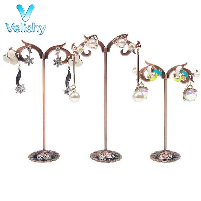 3Pcs Earring Organizer Holder Set Cute Jewelry Display Stand Rack for Valentine's Day Gift for Women Girls