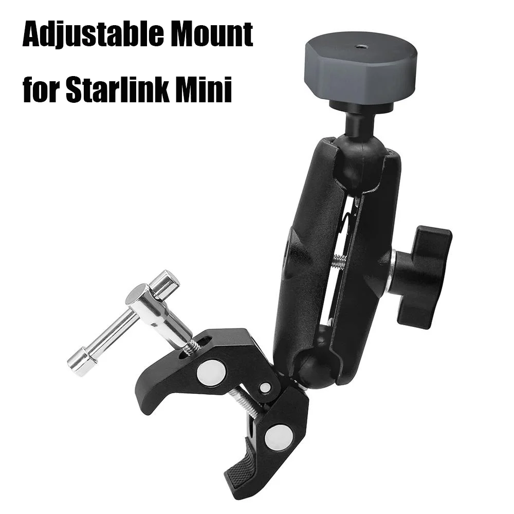 For Starlink Mini Mount for Starlink Mini Rv Ladder Roof Rack Mount Universally Adjustable Angle Clamp Adapter