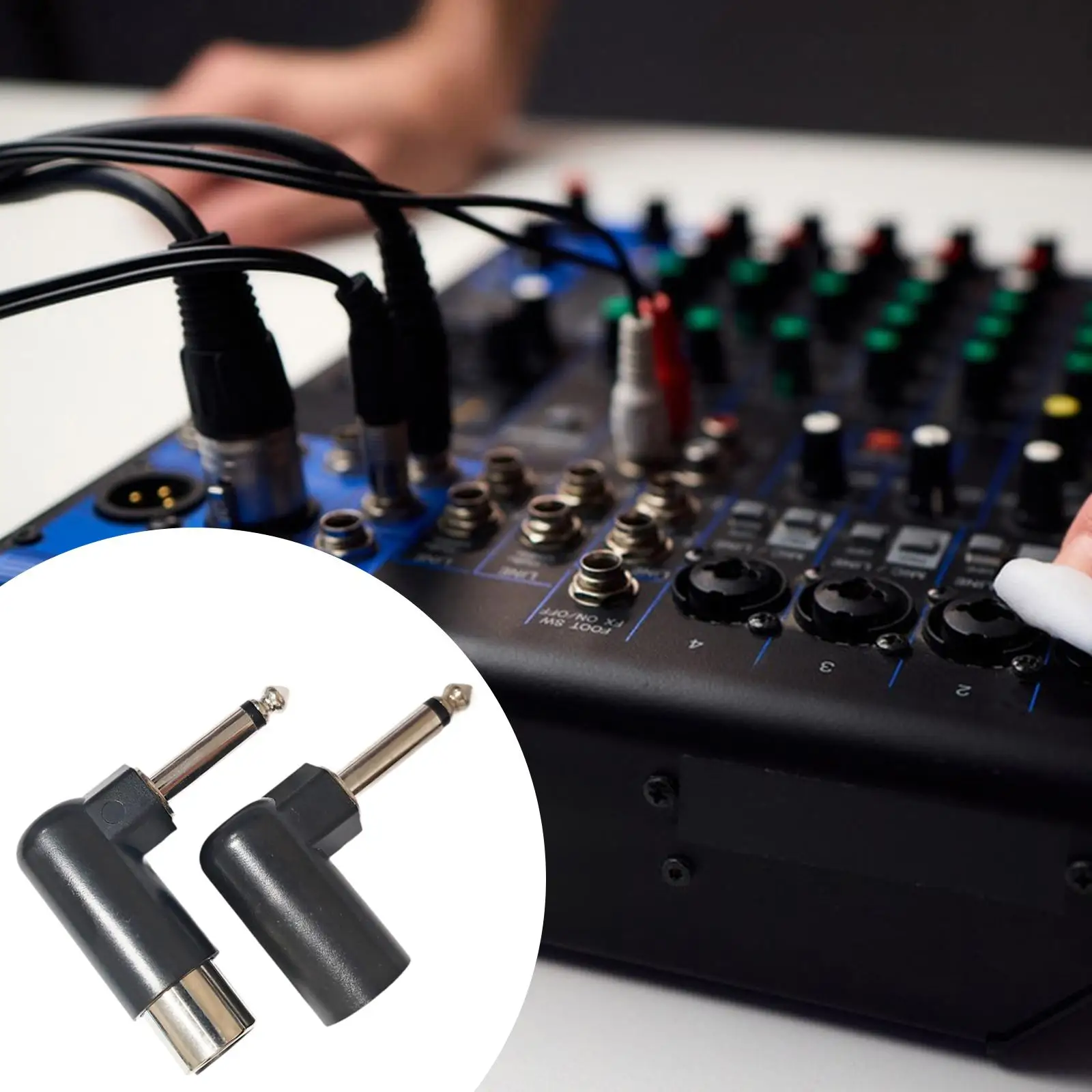 

XLR Female Male to 6.35 mm Adapter Compact Convenience Sturdy XLR Connector Plug and Play Converter for Musicians Stage Studio