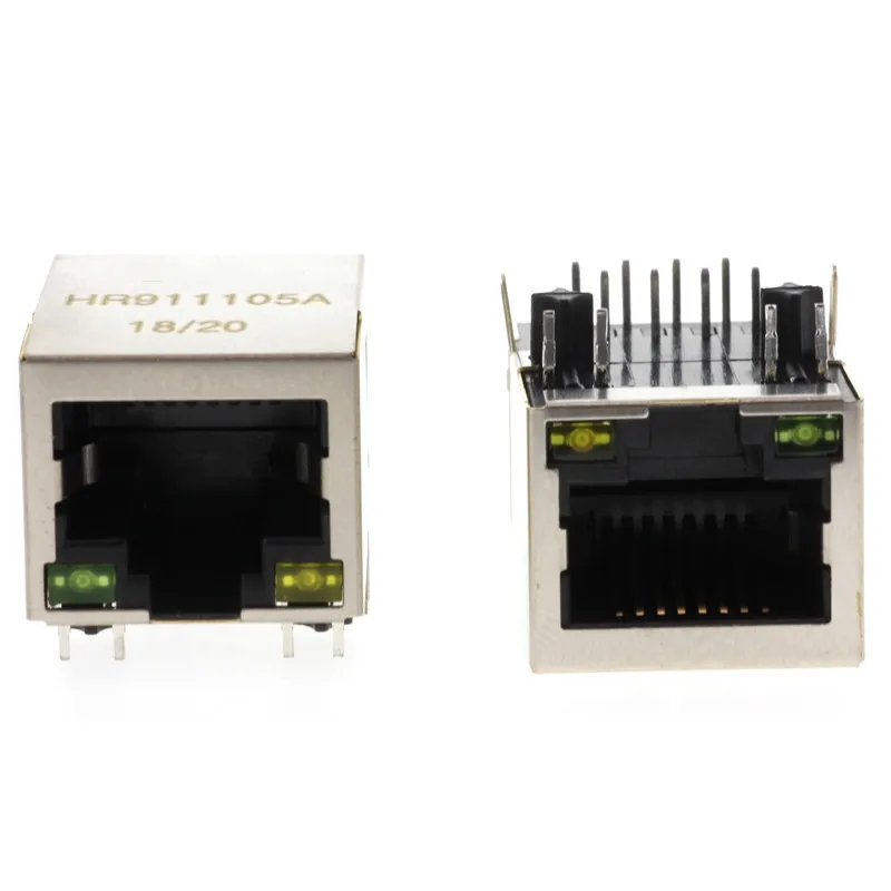 2pcs HR911105A Ethernet Interface Adapter RJ45 Network Transformer 100M Single Port RJ45 Connector