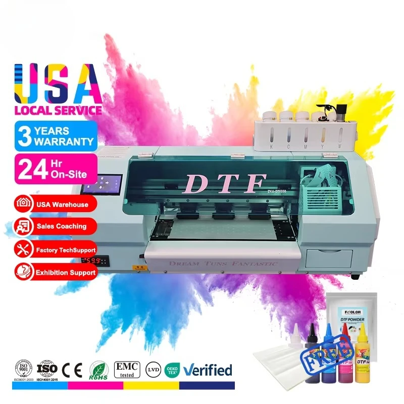 XP600 DTF A3 New Multifunctional Digital Automatic Printer with 35cm DTF Easy Operation Dtf Printer Printing Machine