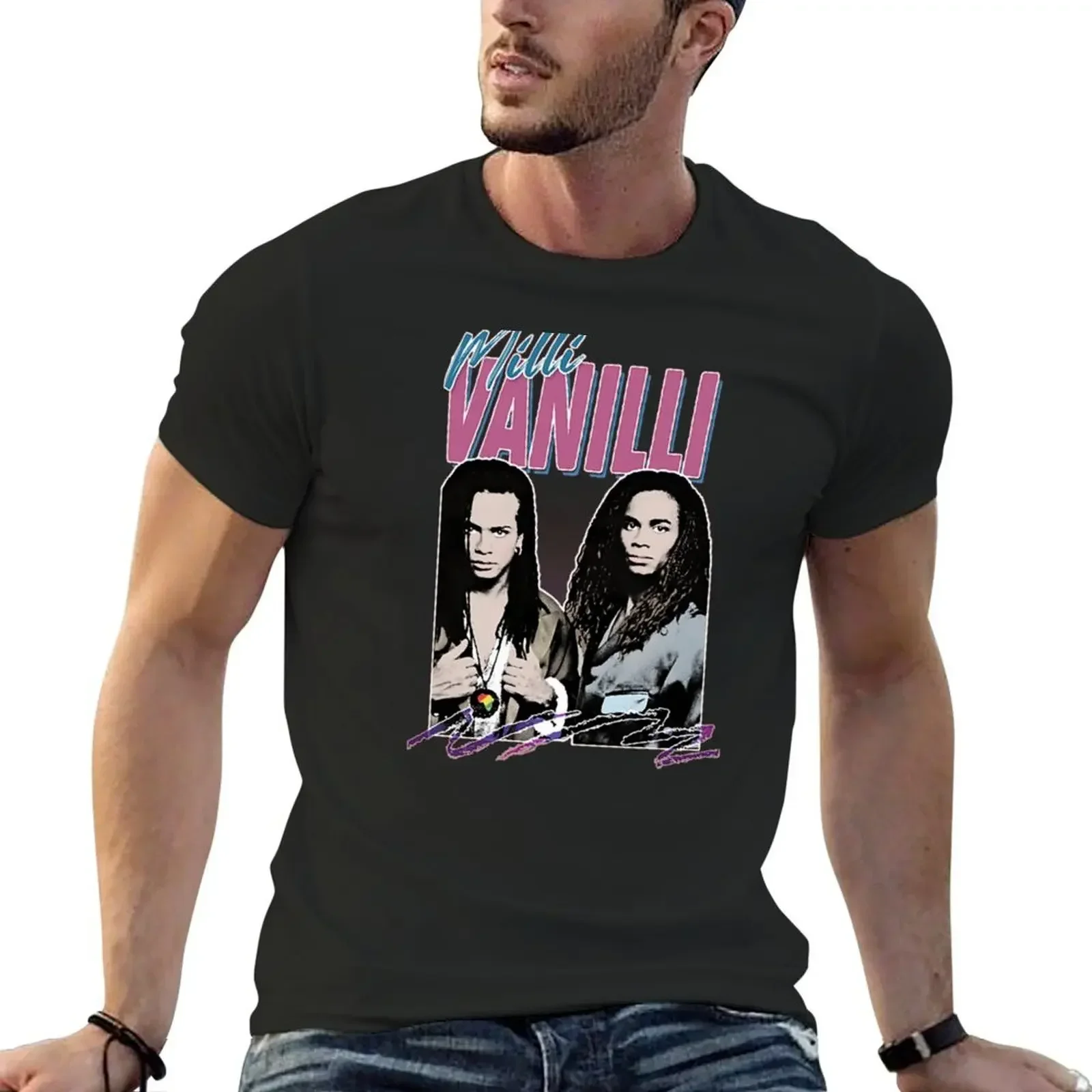 Milli Vanilli T-Shirt anime graphic t shirts customs shirts men