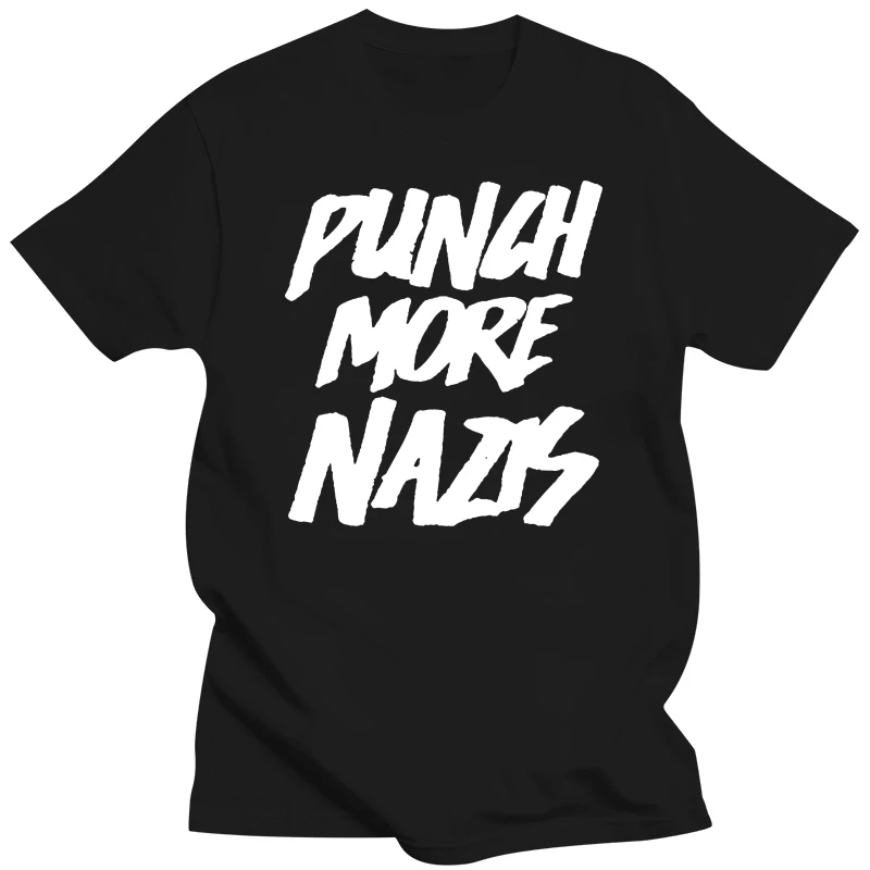 Men t shirt Short sleeve Goals (Punch More Nazis)   Freedom   T Shirt Women t-shirt tee tops