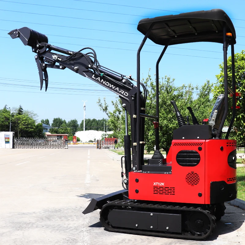 High Quality Mini Excavator 1 Ton 1.2 Ton Customized Mini Excavator Multifunctional Small Crawler Excavators For Sale